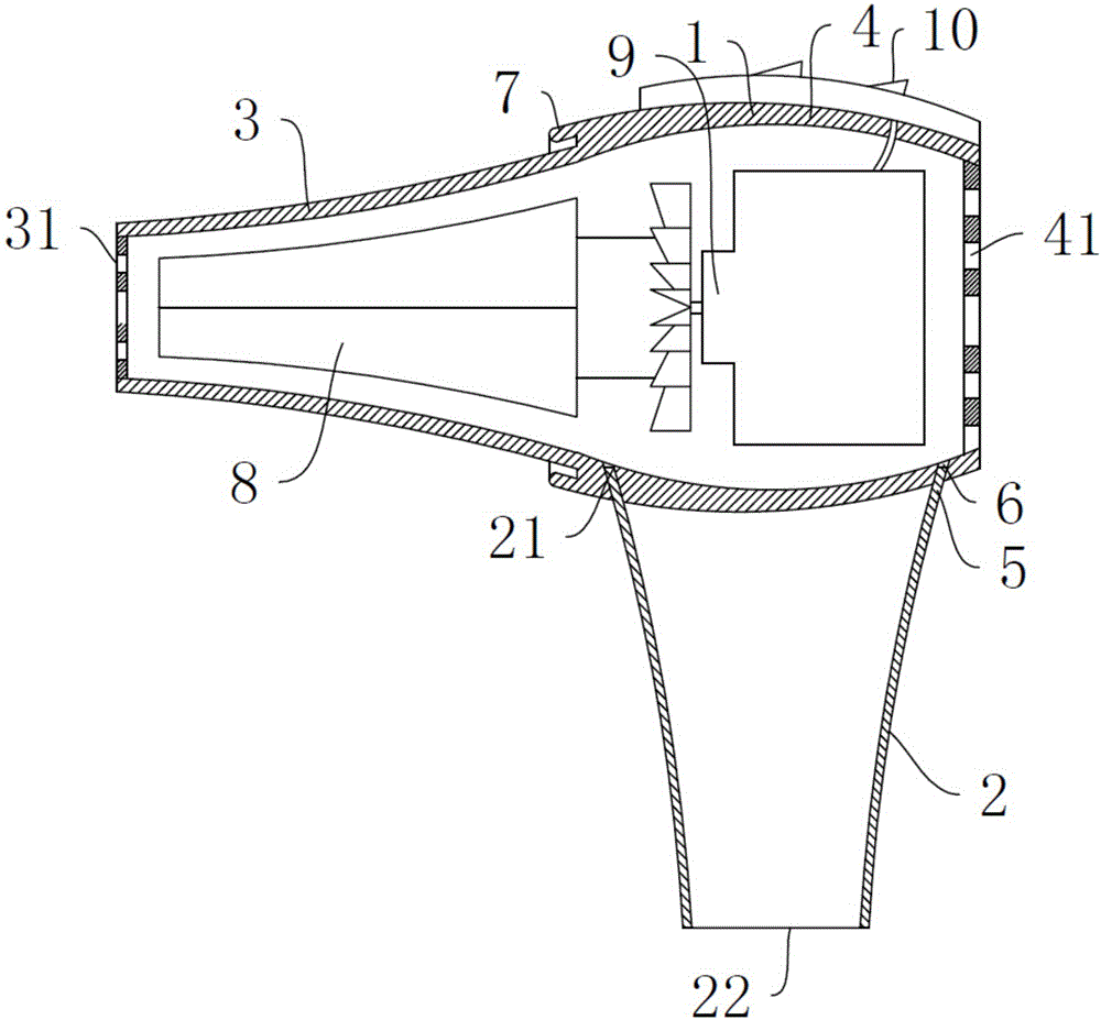 Electric hair drier with position saving function