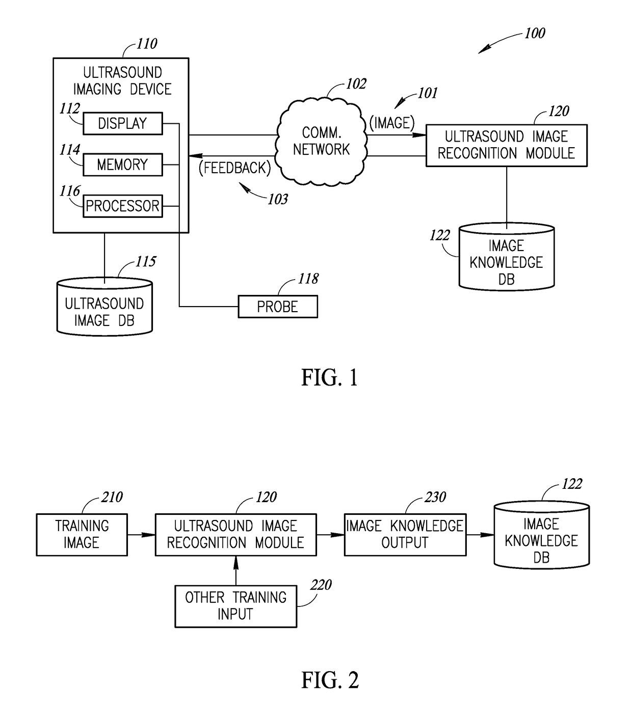 Ultrasound image recognition systems and methods utilizing an artificial intelligence network