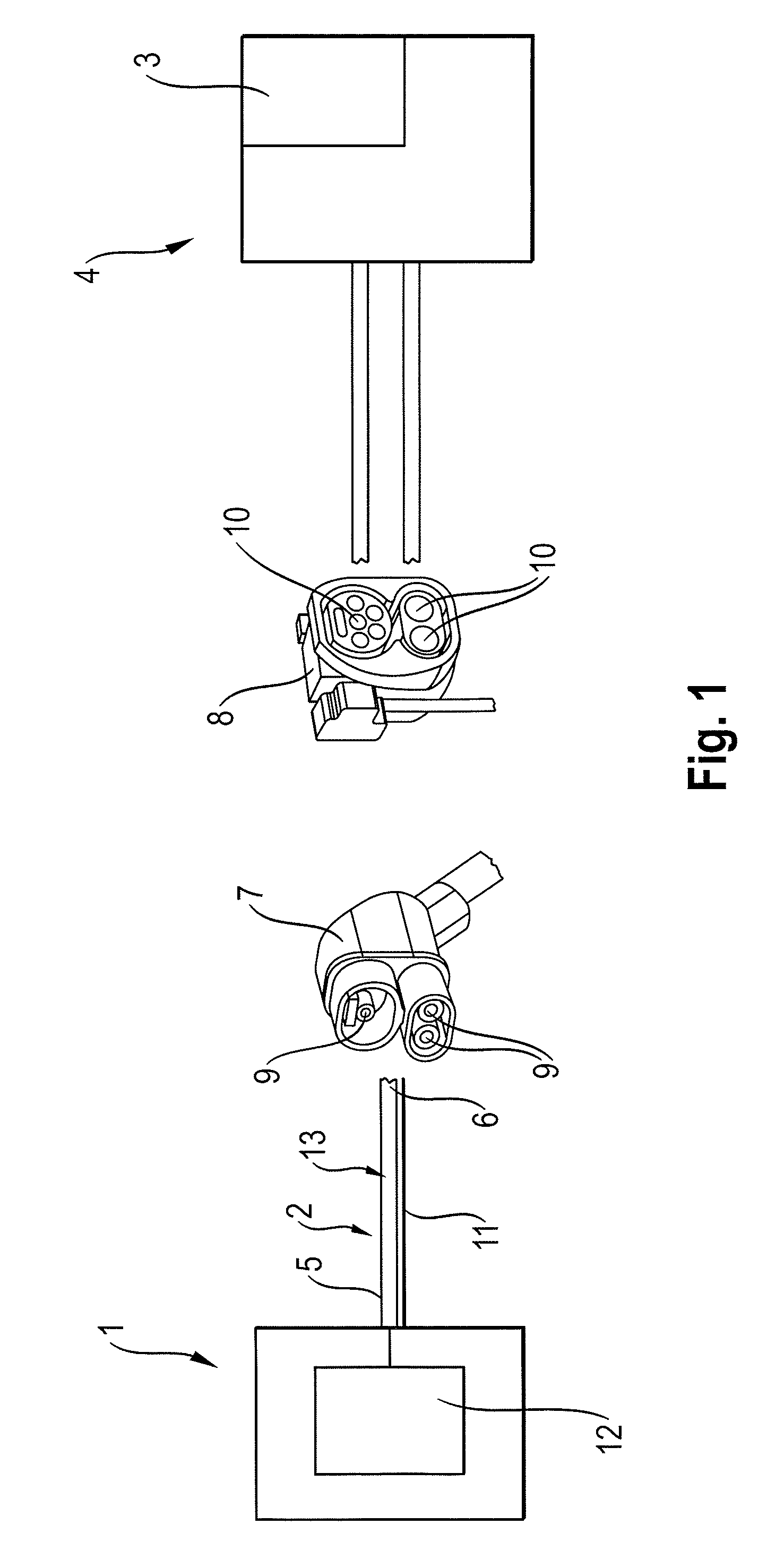 Charging station having a charging cable