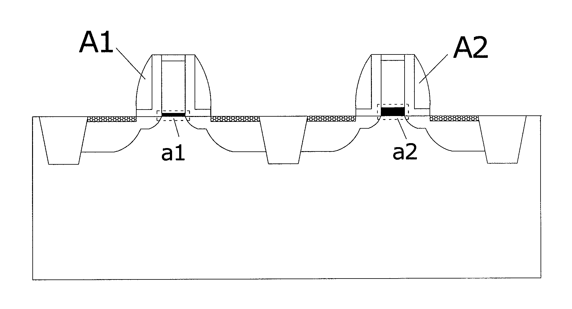 Multi-working voltages CMOS device with single gate oxide layer thickness and manufacturing method thereof