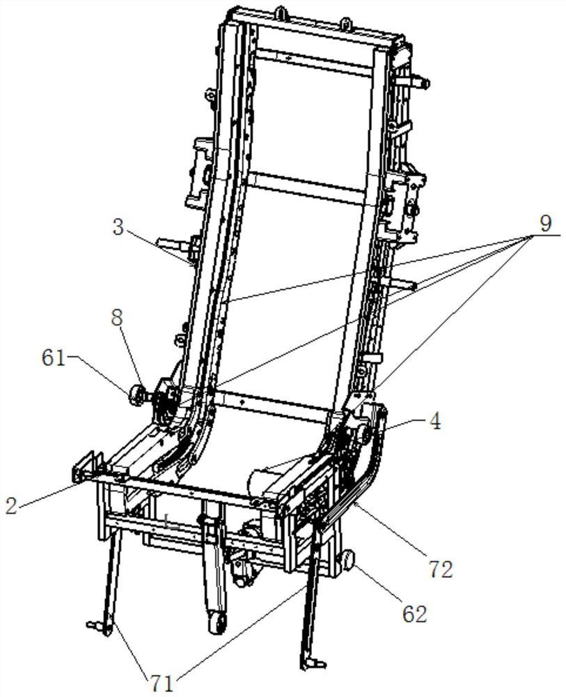 Massage chair frame