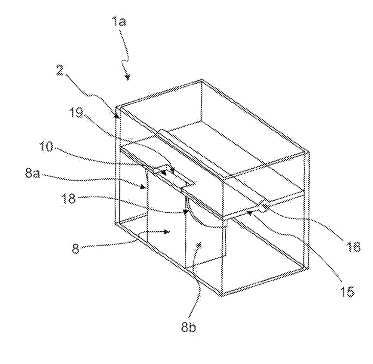 Warm air channel outlet control device