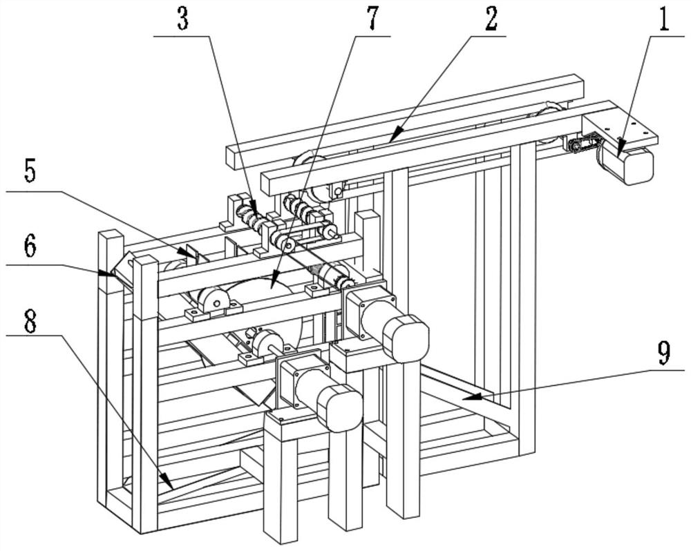 Device and method for differential speed sorting and secondary uniform cutting of broccoli