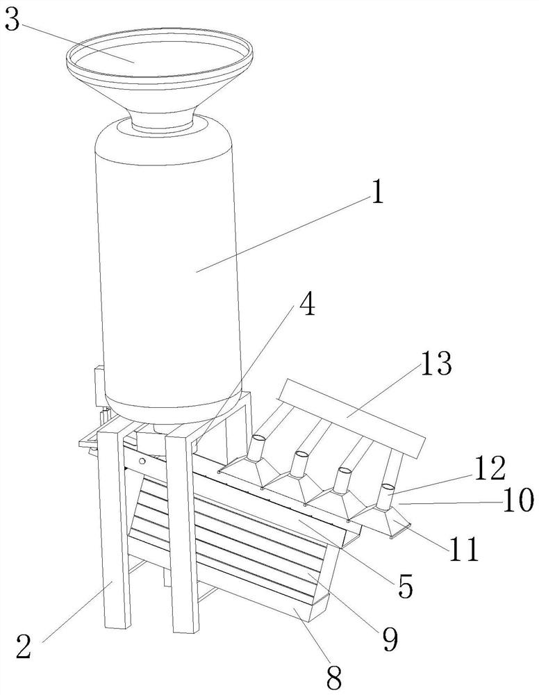 A kind of tea seed shell kernel separator