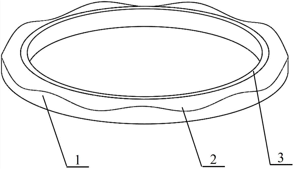 Complex molded surface grinding method for three-axis linkage mechanical sealing ring