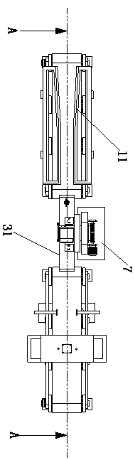 Production line with automatic turning function