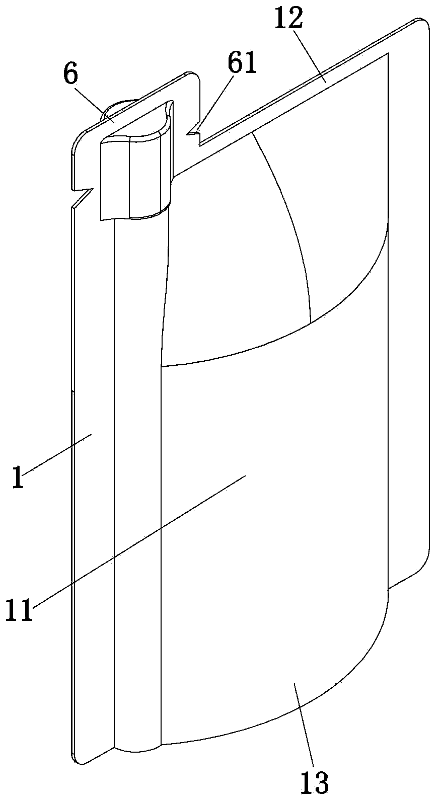 Flexible package container for solid fluid and clamp assembly thereof