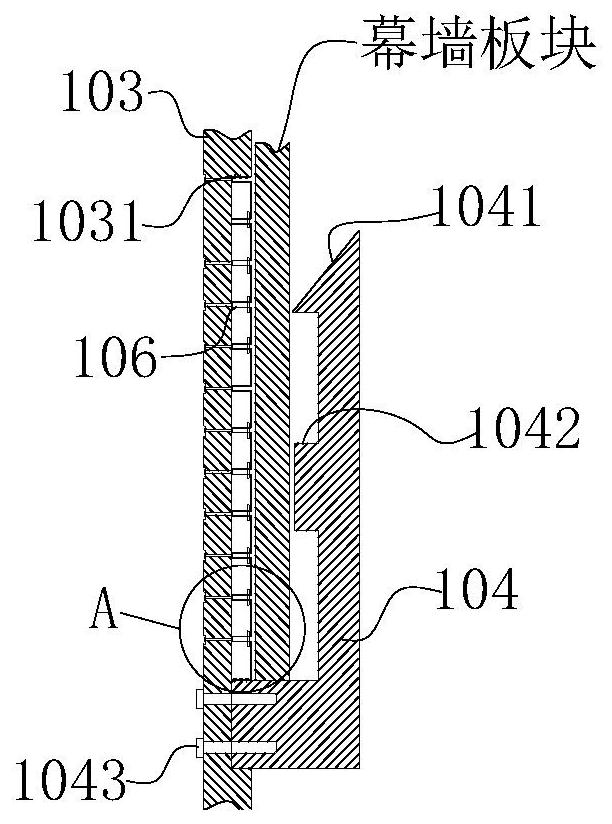 An automatic lifting vertical feeding equipment for high-rise curtain wall panels