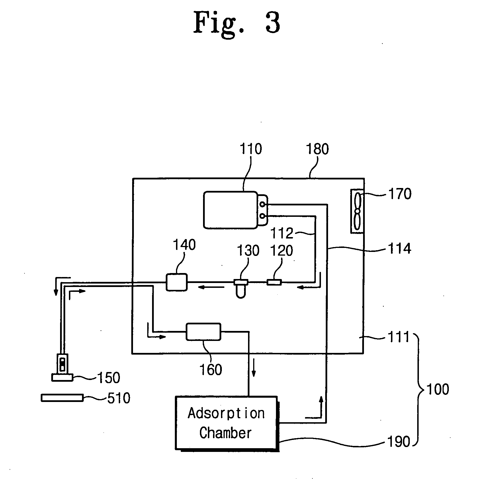 Particle adsorption chamber, sampling apparatus having a particle adsorption chamber, and sampling method using the same