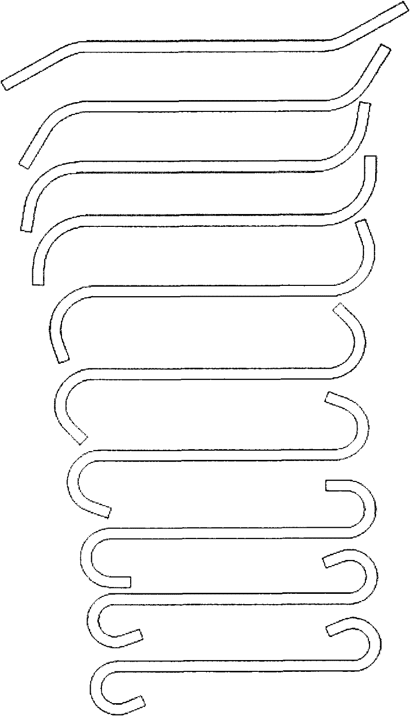 Continuous roll type cold-bending forming method for S-shaped corner pile