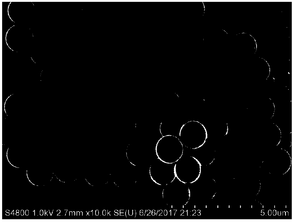 Magnetic microsphere and application thereof in hair detection