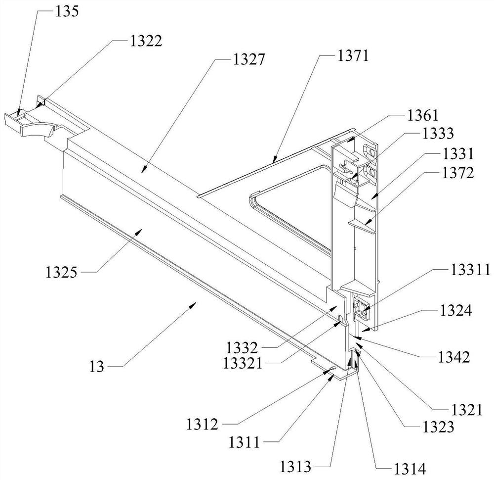 Supporting device for drawer-type dish-washing machine and dish-washing machine