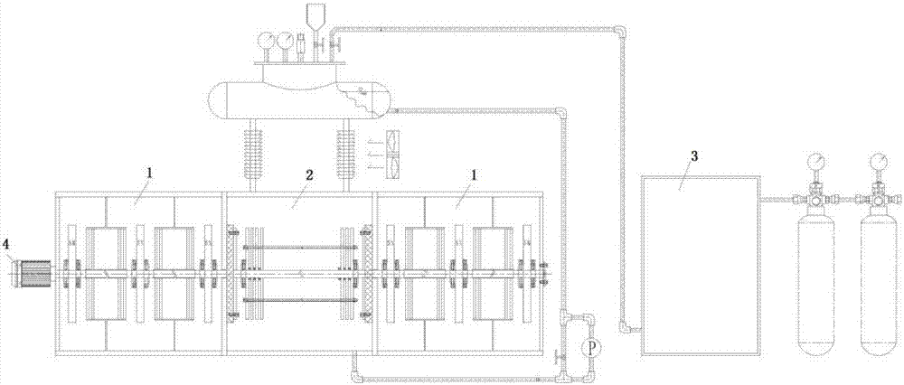 A compression system for hydrogen-containing gas