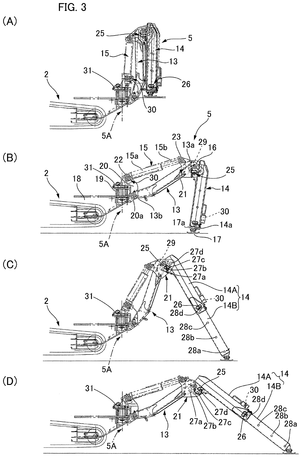 Safety device for mobile crane