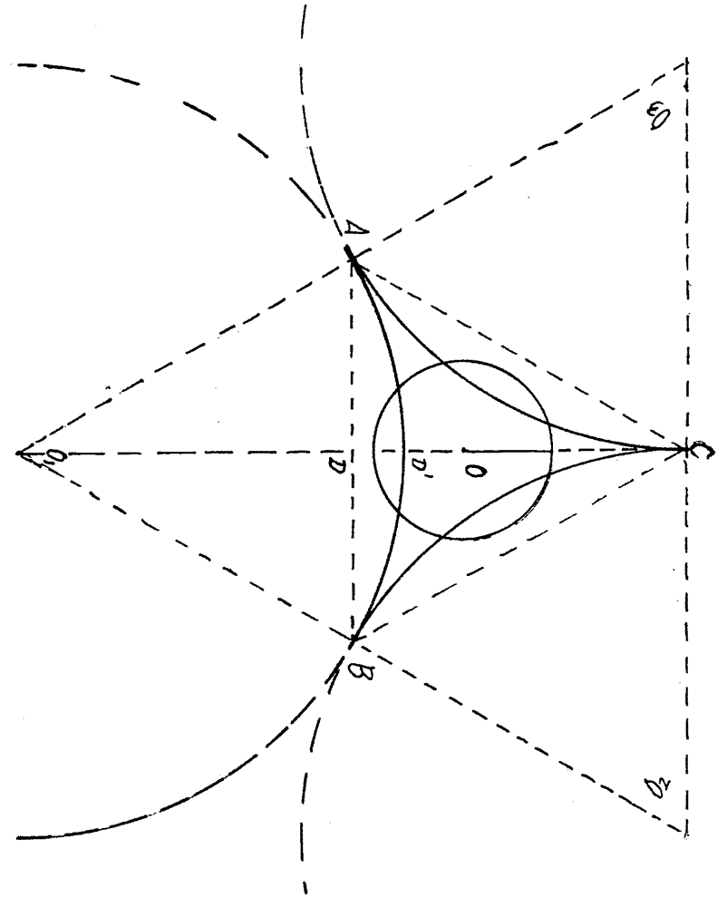 Three-arch three-fillet triangle type efficient high-strength thread reinforcing bar and using method thereof