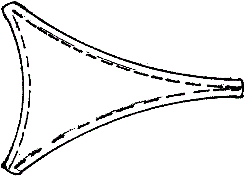 Three-arch three-fillet triangle type efficient high-strength thread reinforcing bar and using method thereof