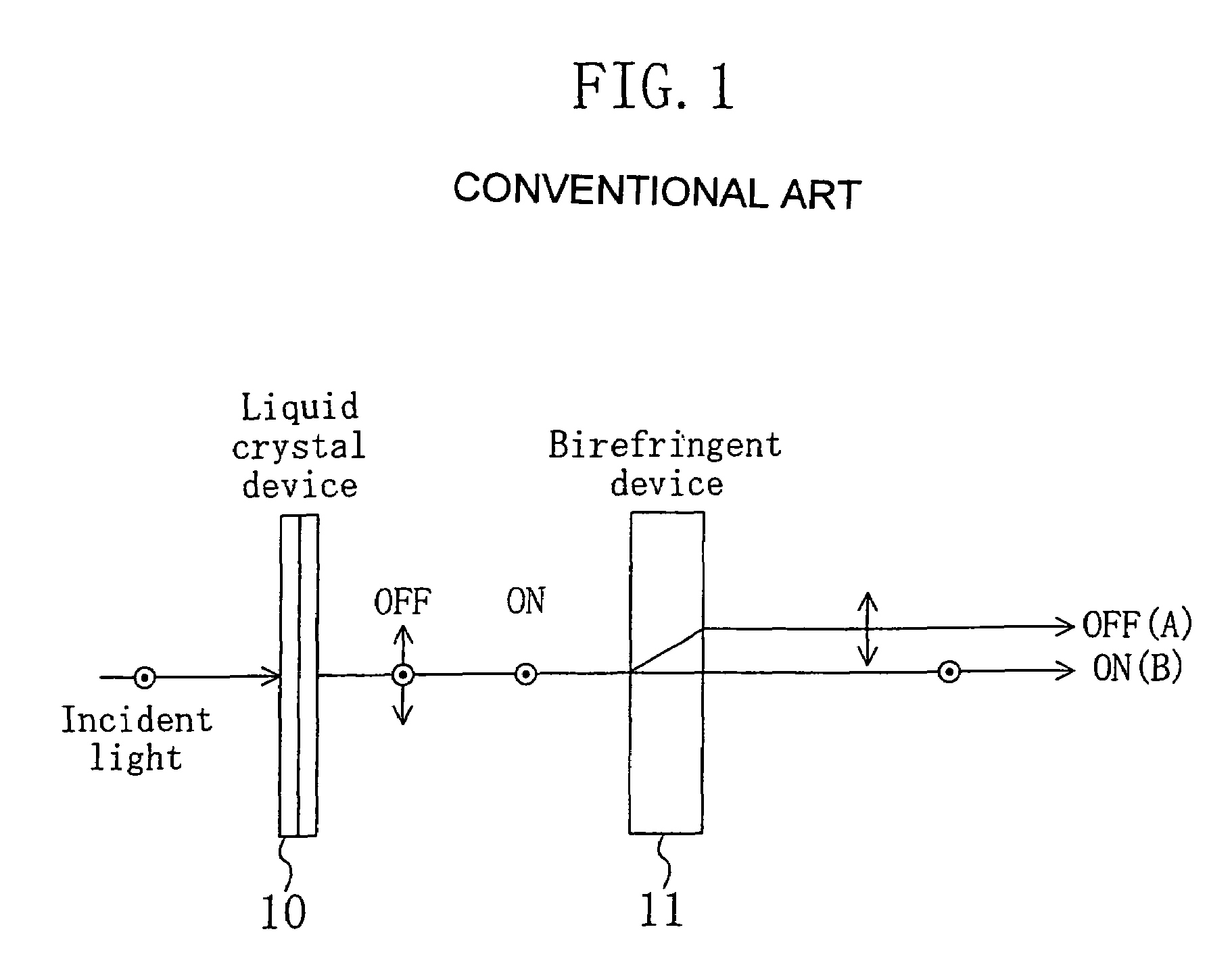 Image shifting device, image display, liquid crystal display, and projection image display