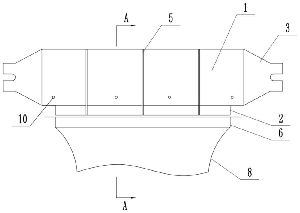 Pressure-stabilizing and temperature-adjusting device for preparing flexible glass by slit method and control method