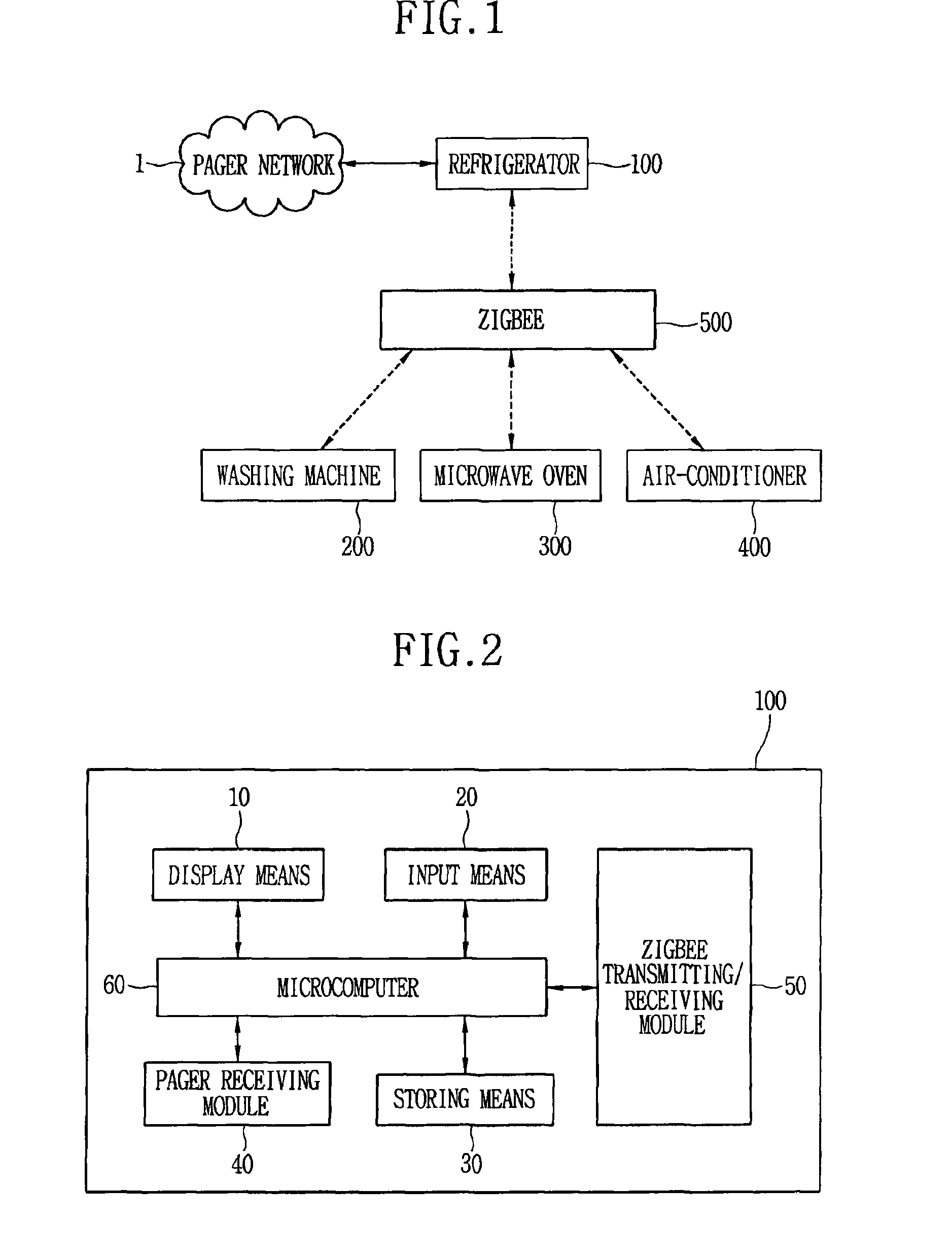 Electric device with control means for calculating food poisoning index or degree based on weather information received through pager network