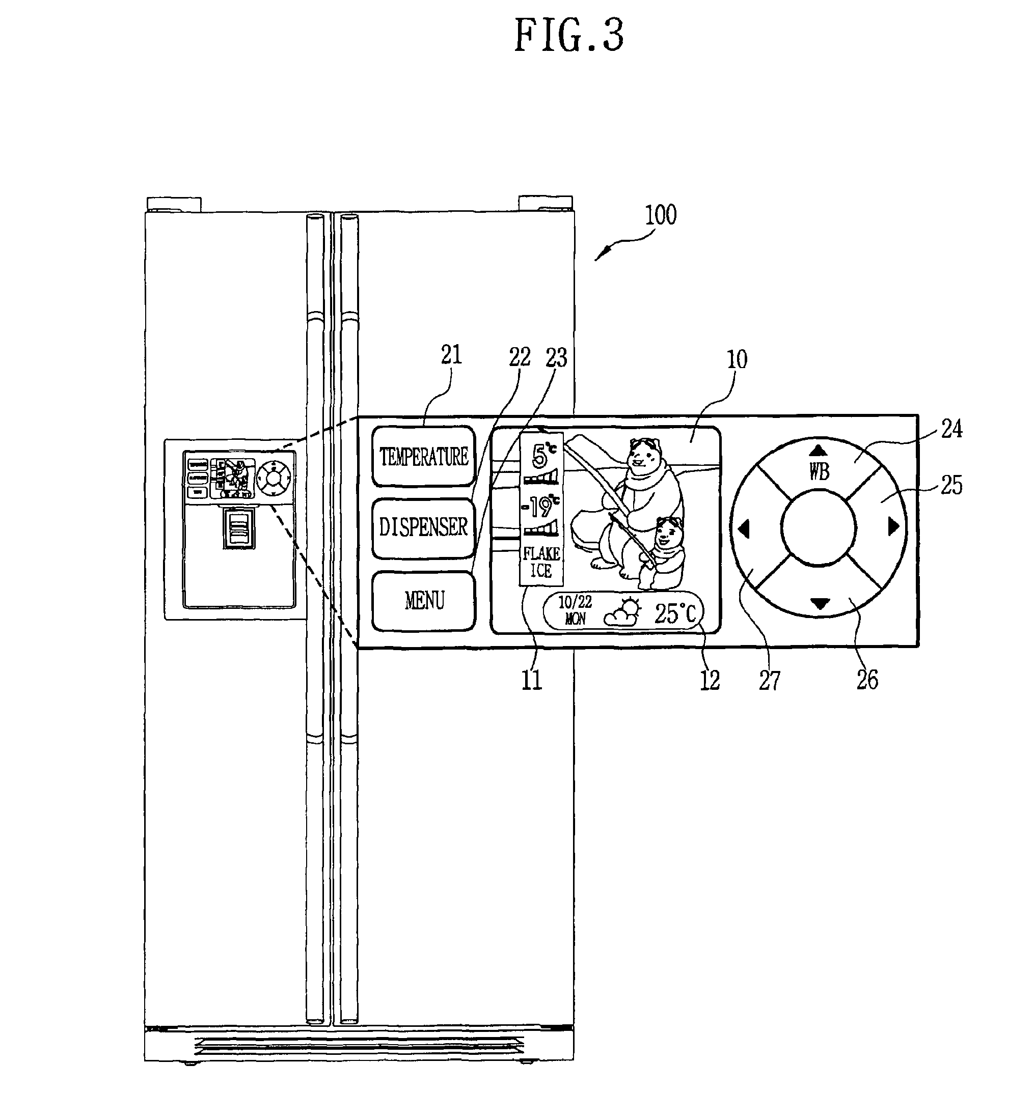 Electric device with control means for calculating food poisoning index or degree based on weather information received through pager network