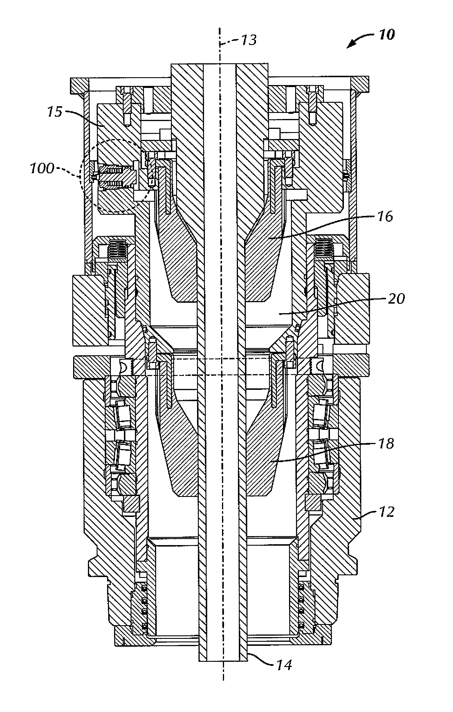 Dual stripper rubber cartridge with leak detection