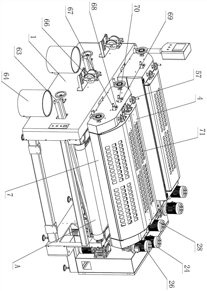 Coating roller coating equipment