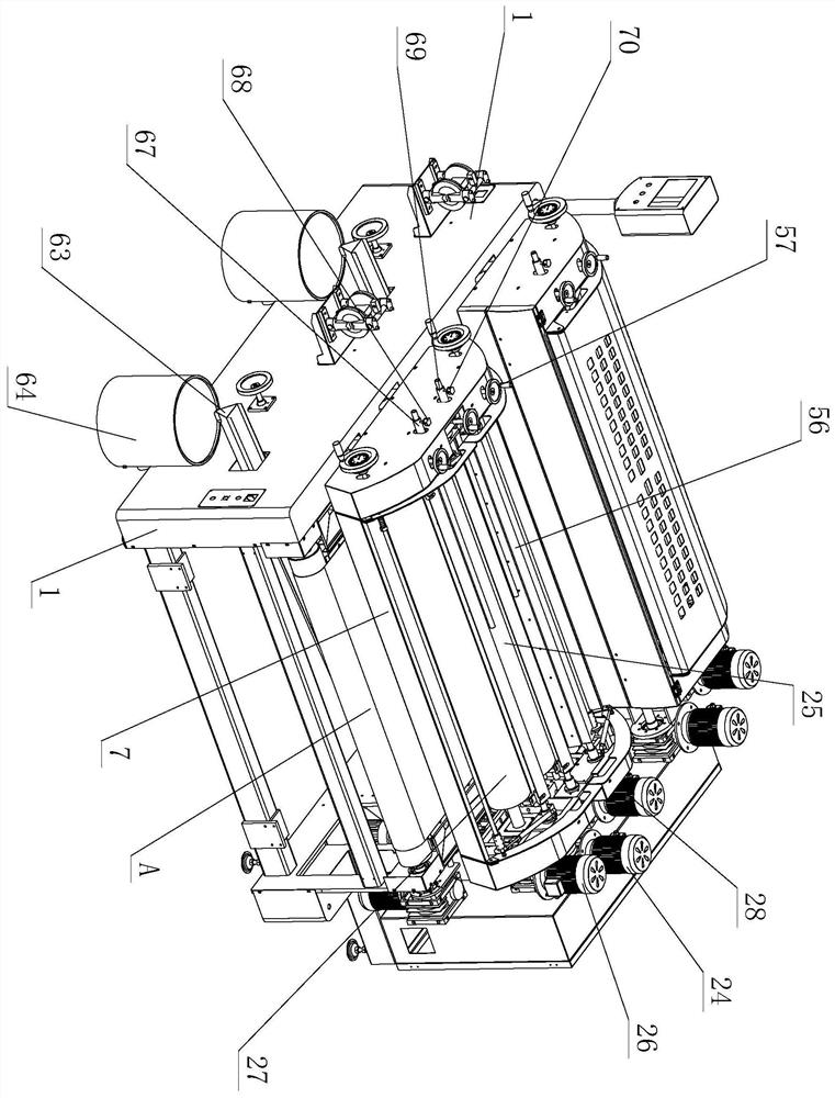 Coating roller coating equipment