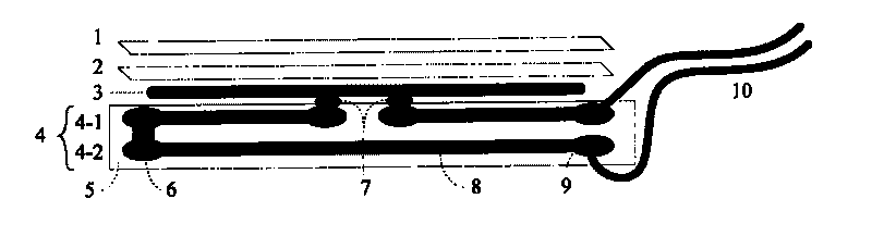 Giant magneto-impedance effect sensing probe based on flexible circuit board