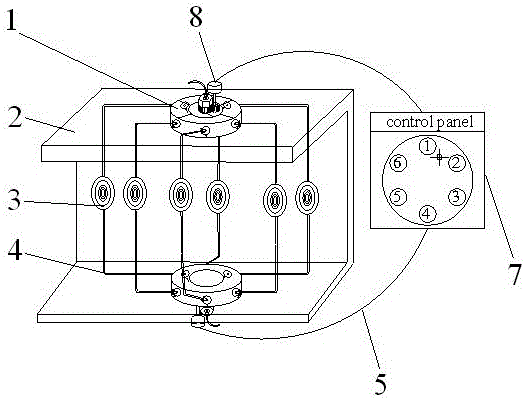 Intelligent automatic switching multi-channel gas chromatography column connection device