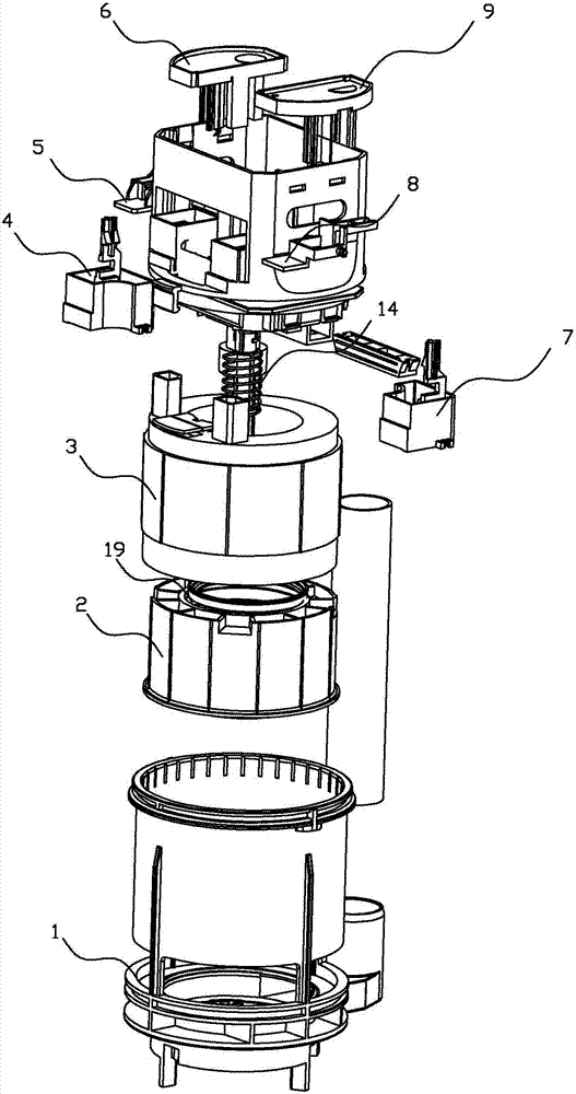 Flip type drain valve and drain valve control method