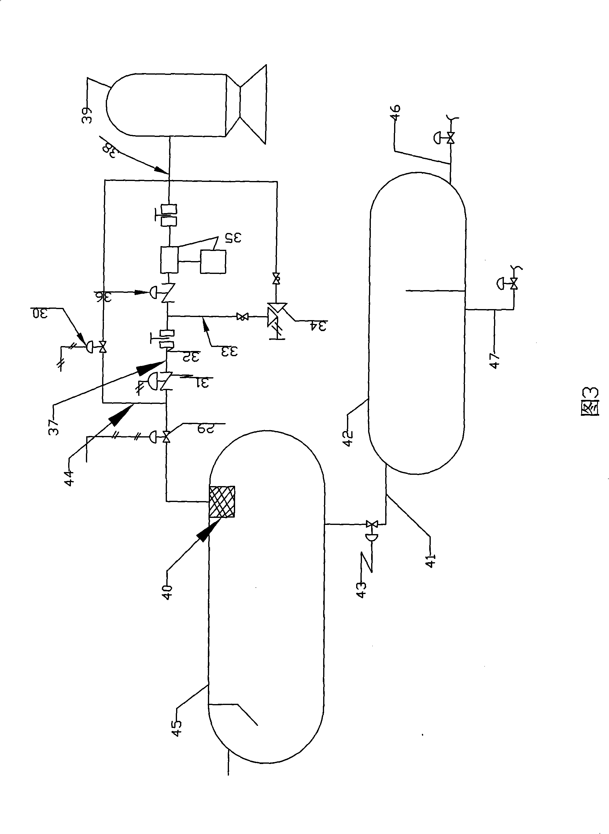 Method and device for utilizing flow separated from oil gas water separator for integral generation