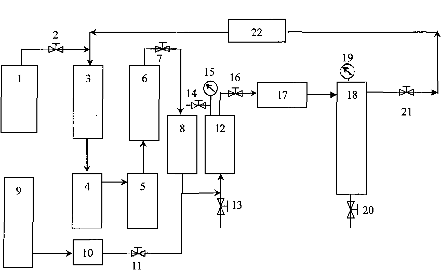 Device and method for drying food by supercritical carbon dioxide