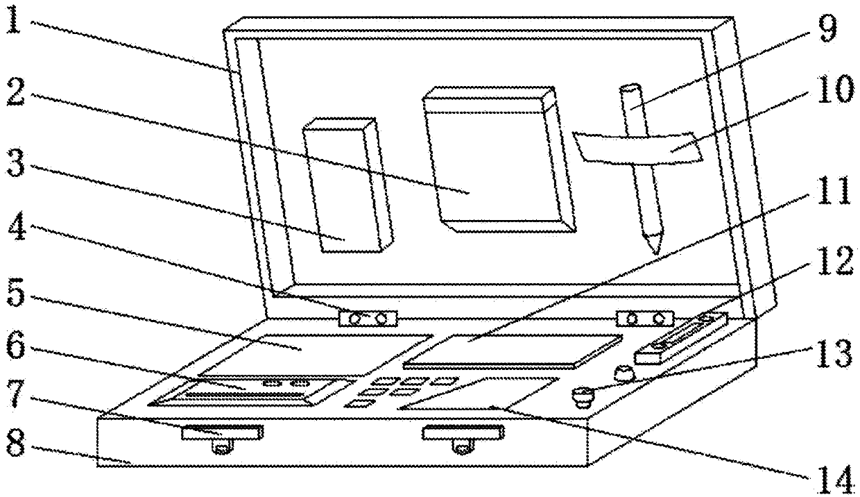 Portable collecting device for soil analysis and detection