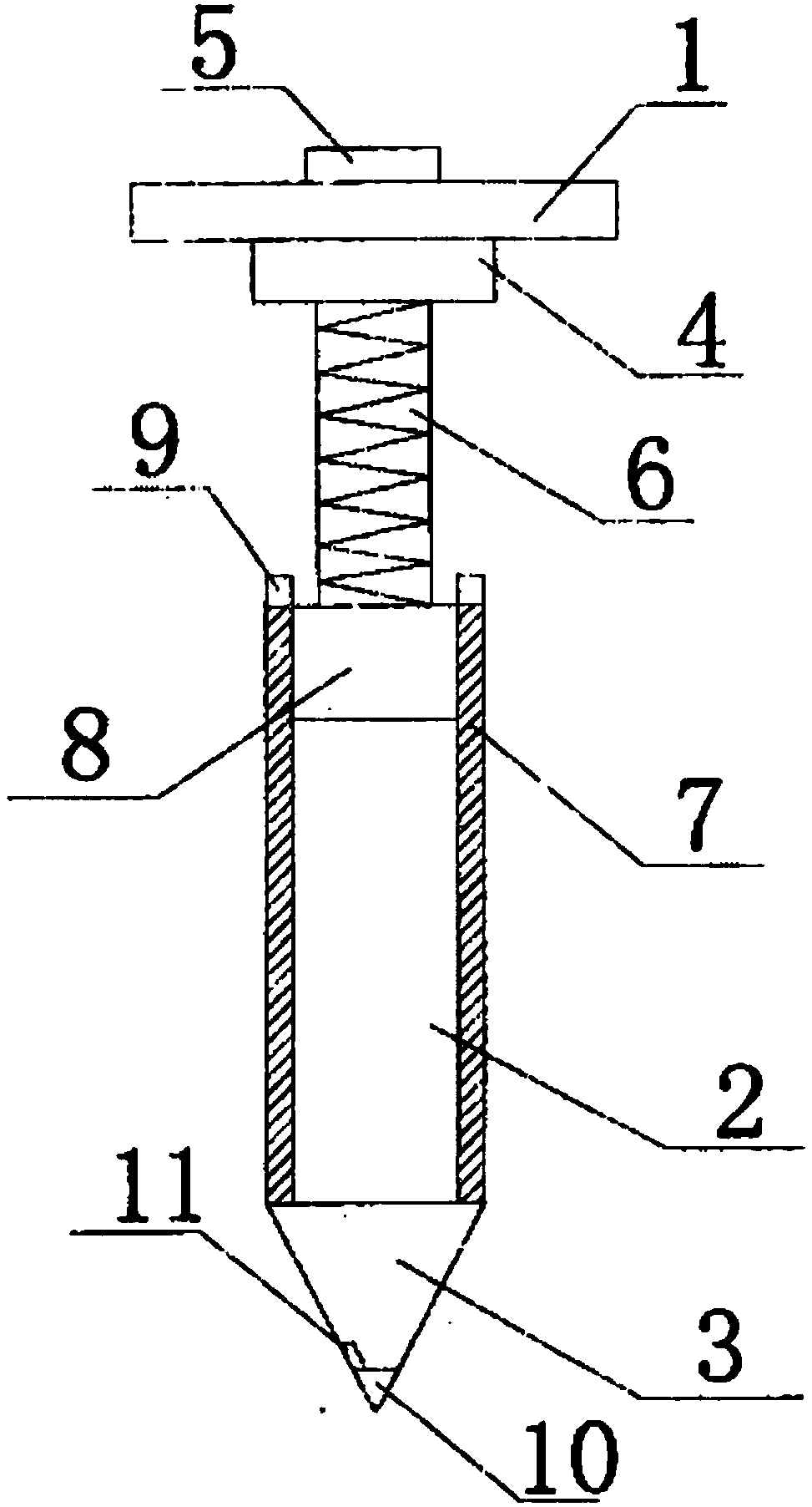 Portable collecting device for soil analysis and detection