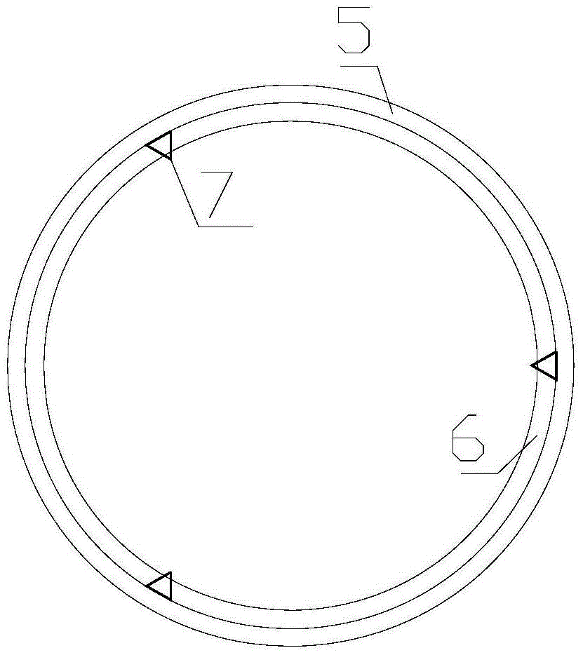 Water nail drainage system for railway roadbed slope and construction method of system