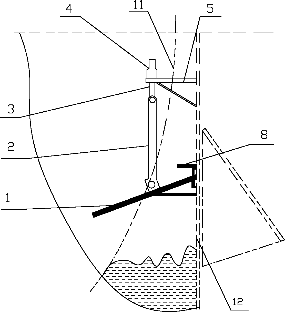 Liquid blocking device of rotary drum vacuum filter