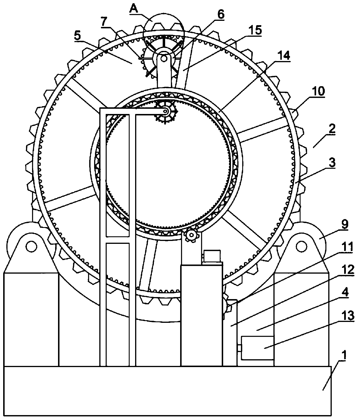 Mining multi-stage drum screen