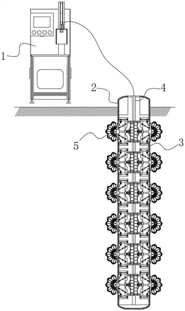 Building foundation pit deformation monitoring device