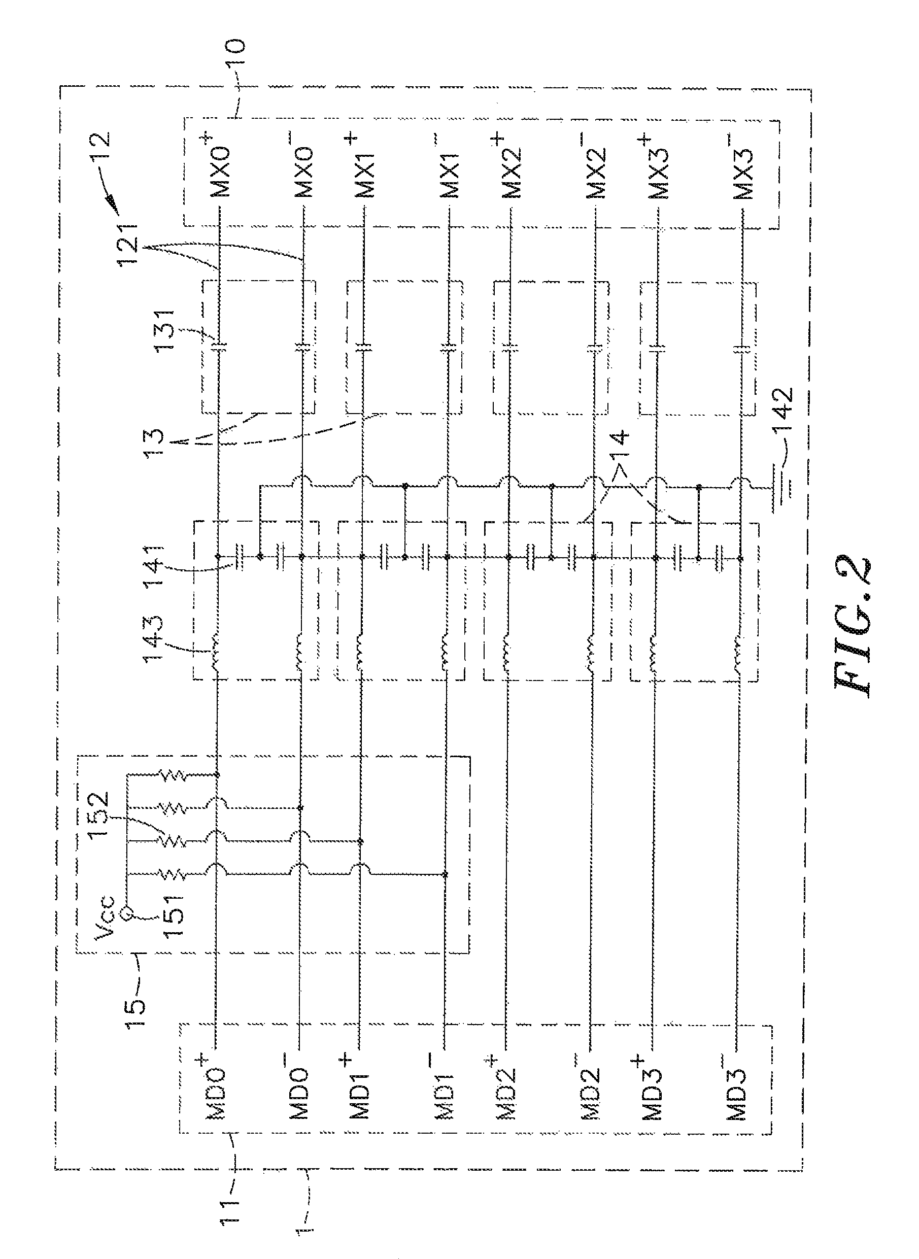 Network signal enhancement circuit assembly