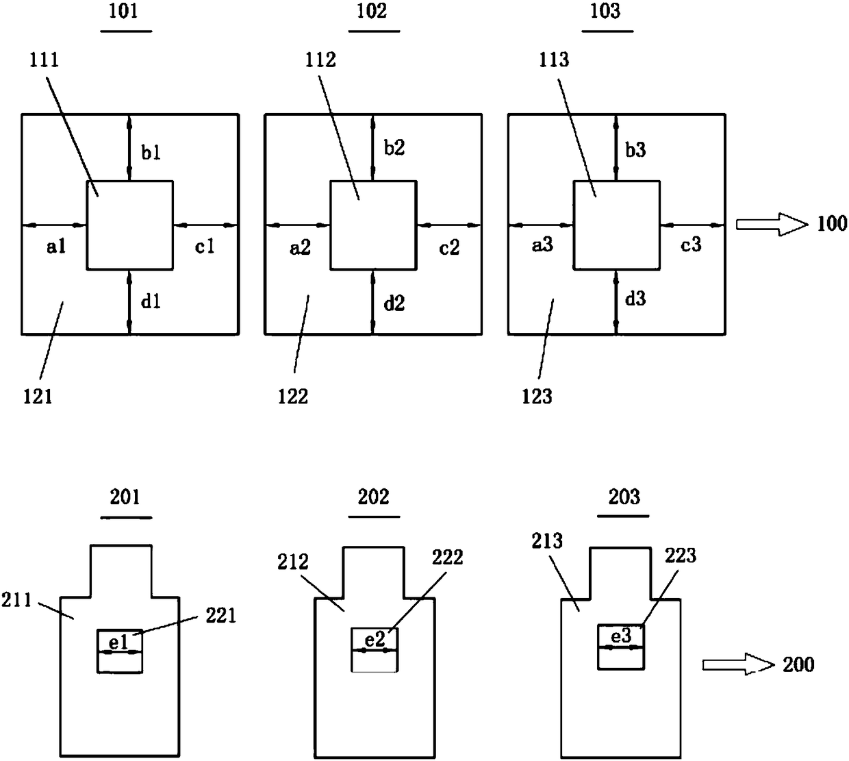 Test key of COA substrate and testing method using test key of COA substrate