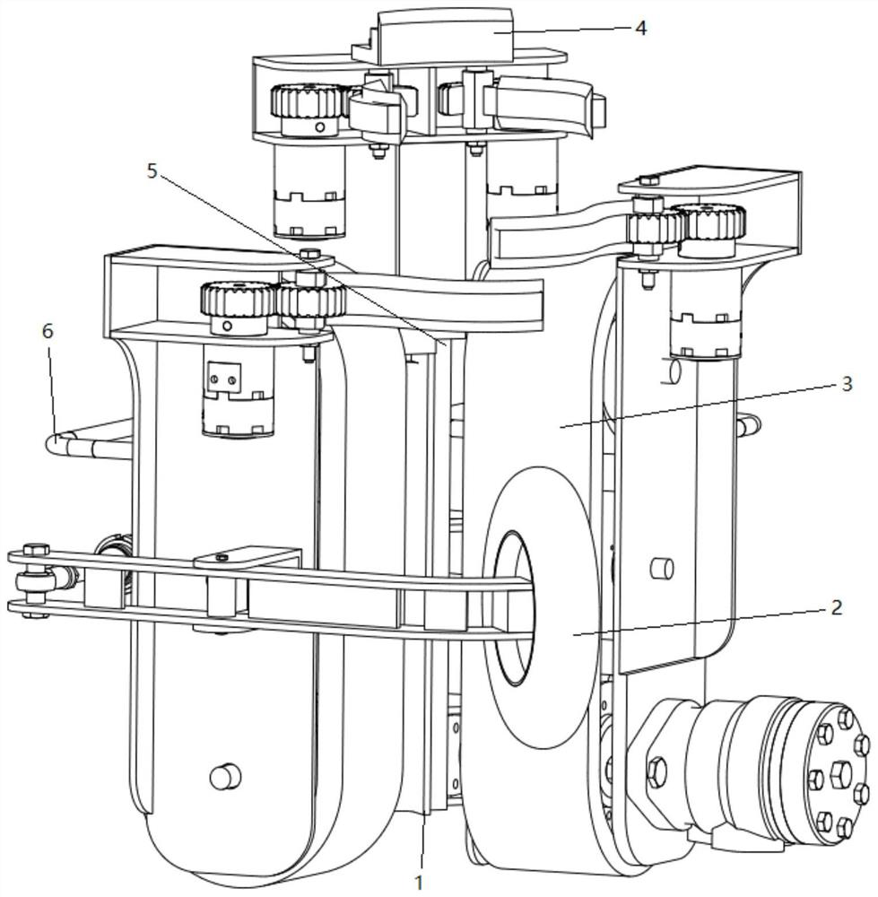 Crawler-type hydraulically-driven pruning machine