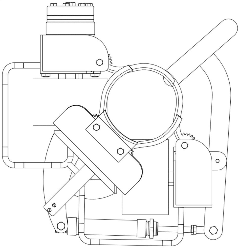 Crawler-type hydraulically-driven pruning machine