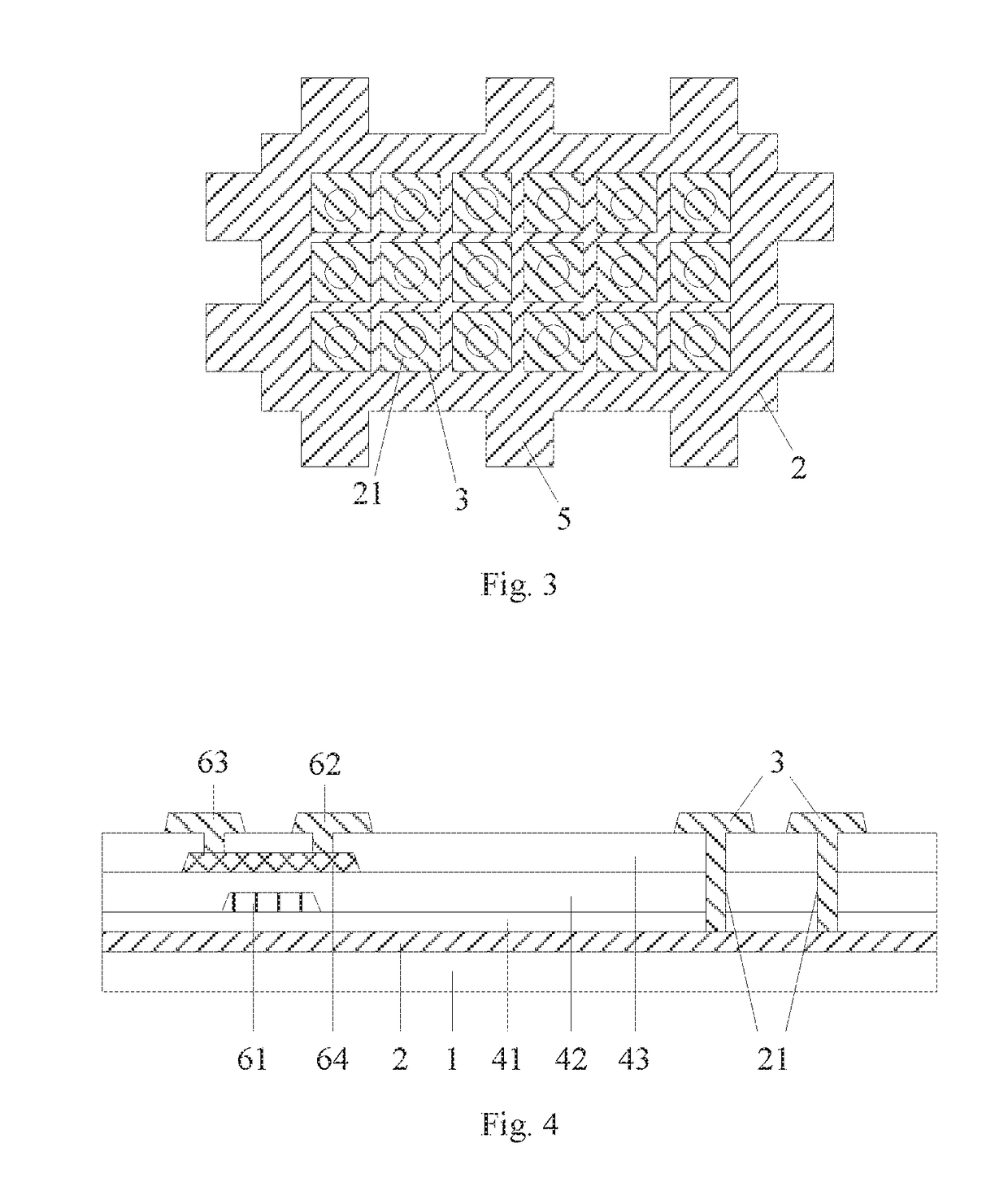 Amoled display device and array substrate thereof