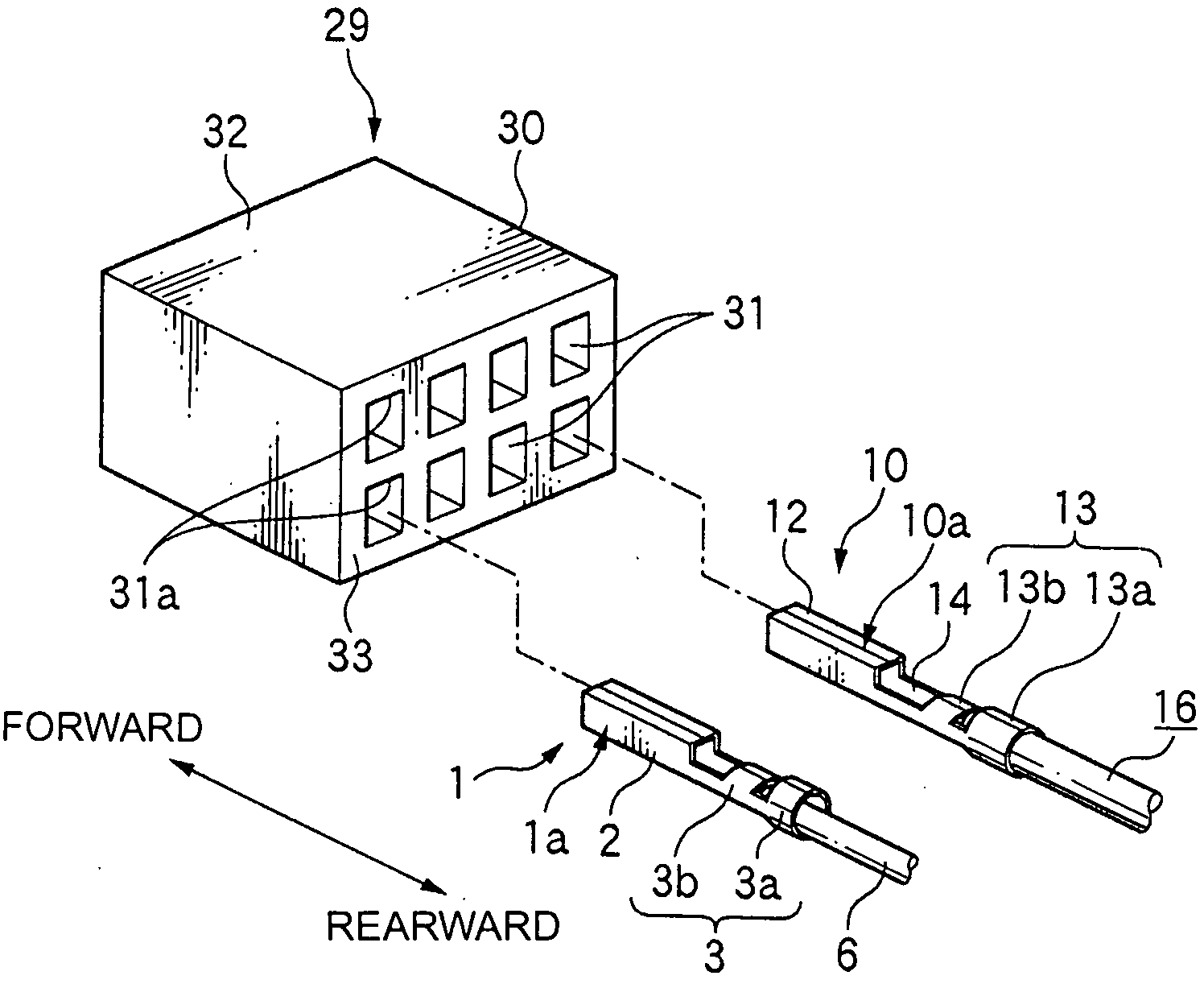 Connector terminal having electrical wire and connector receiving the same