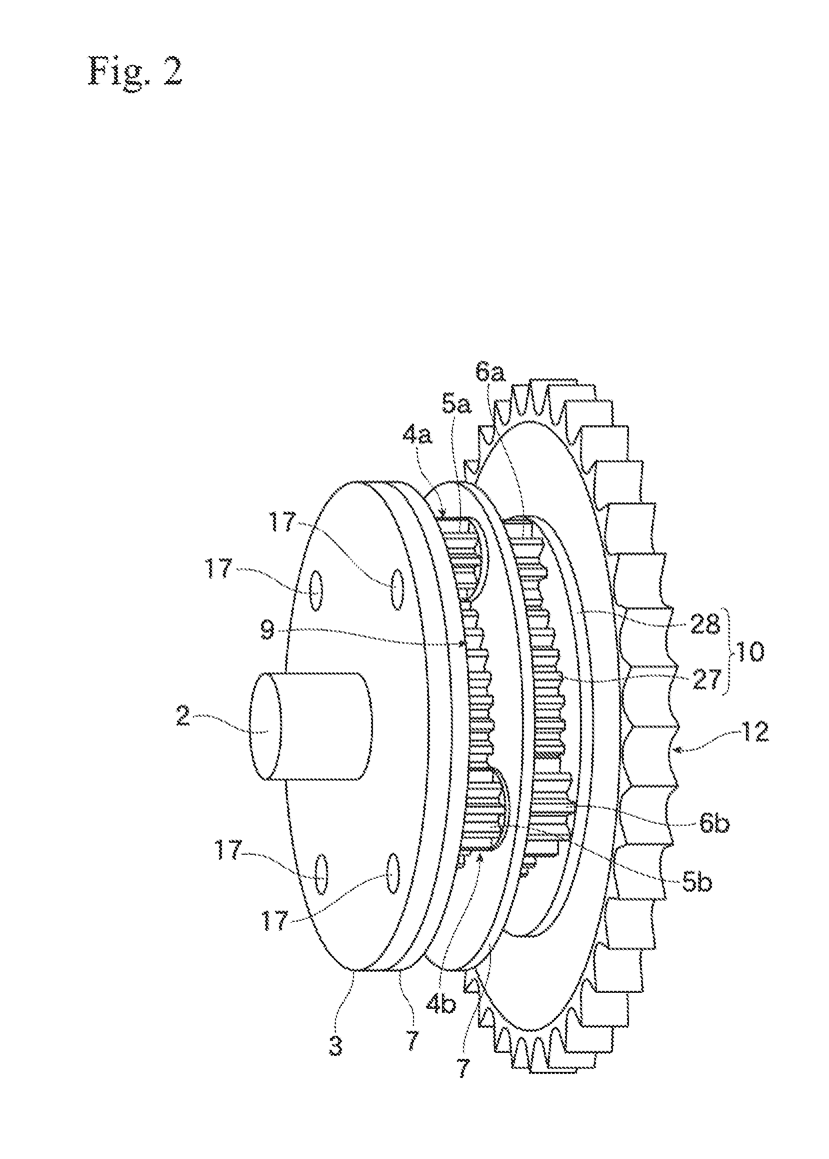 Planetary gear reduction mechanism