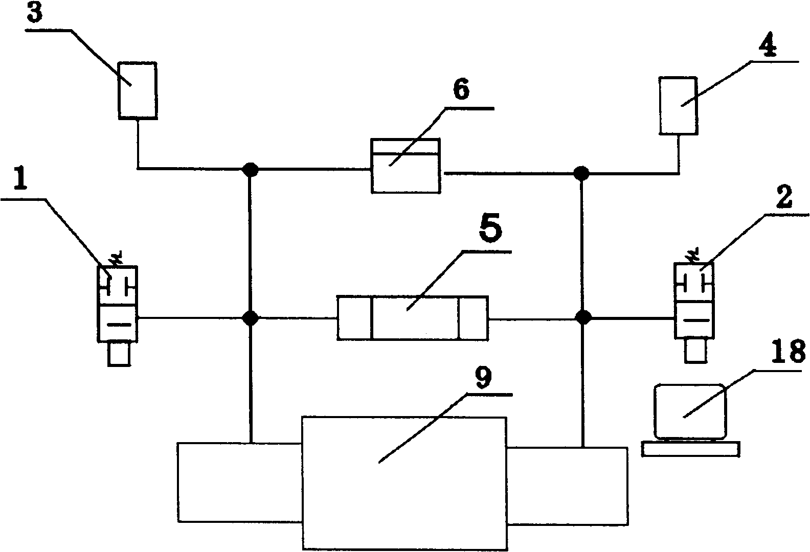 Balancing device with automatic pressure regulation