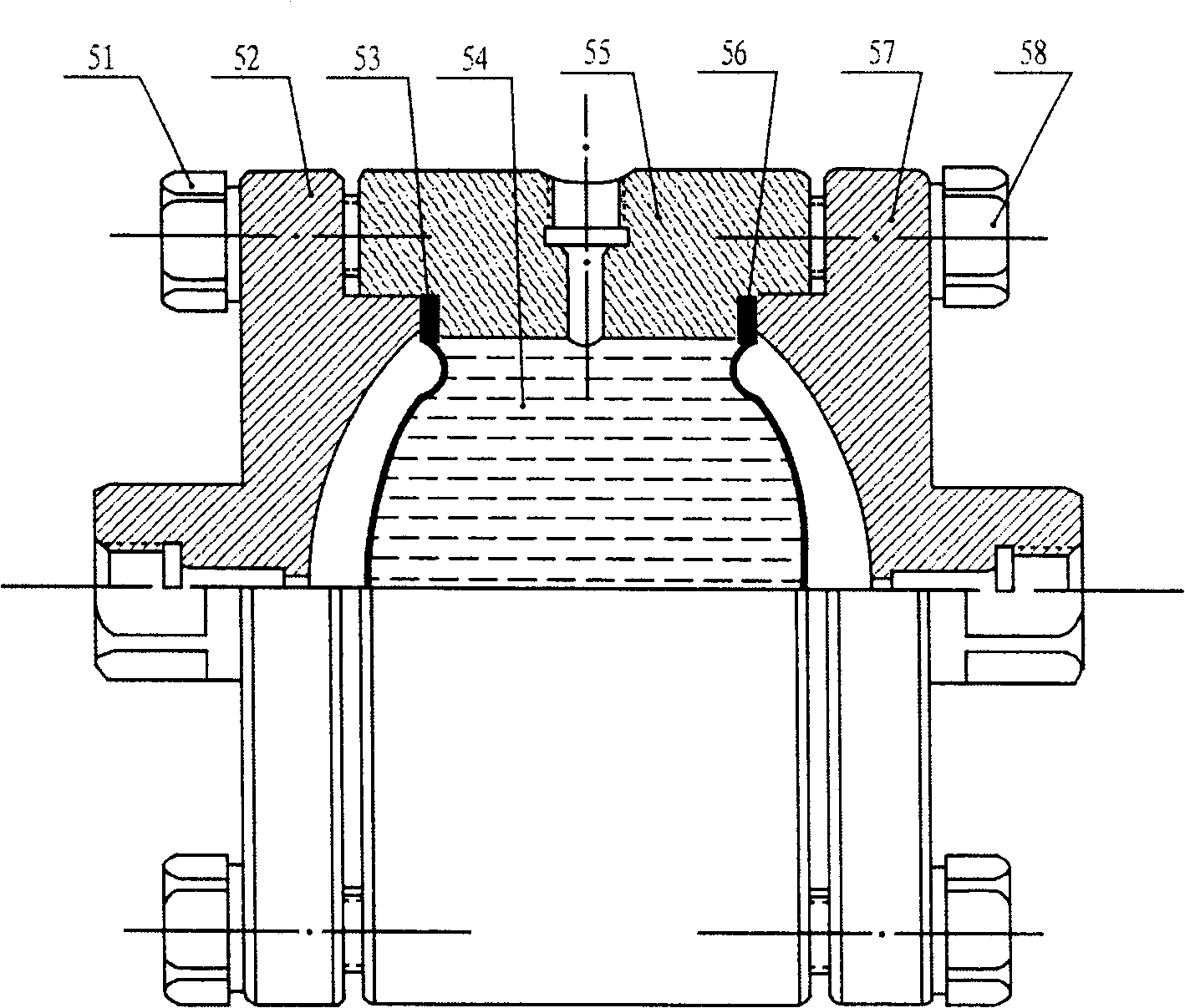 Balancing device with automatic pressure regulation