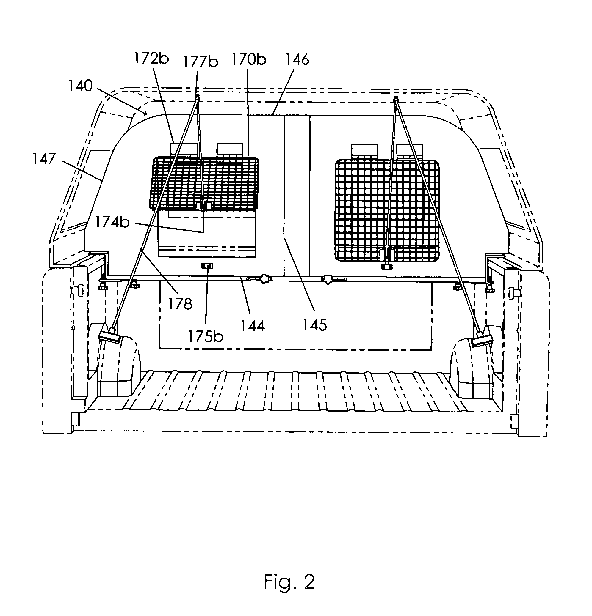 Collapsible kennel for use with capped truck beds