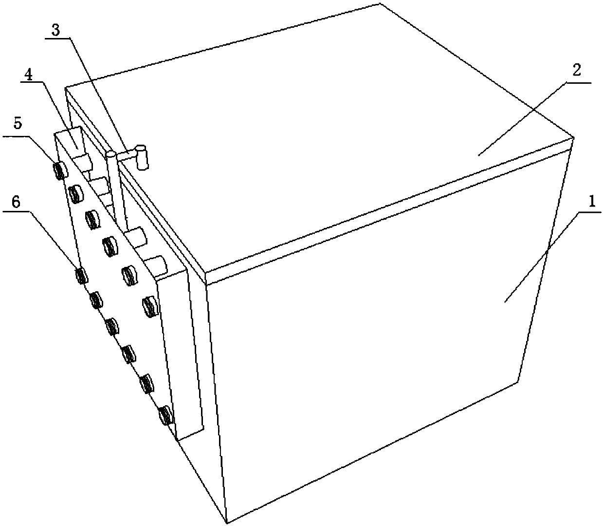 Anaerobic fermentation tank special for fermentation of blueberry with residue