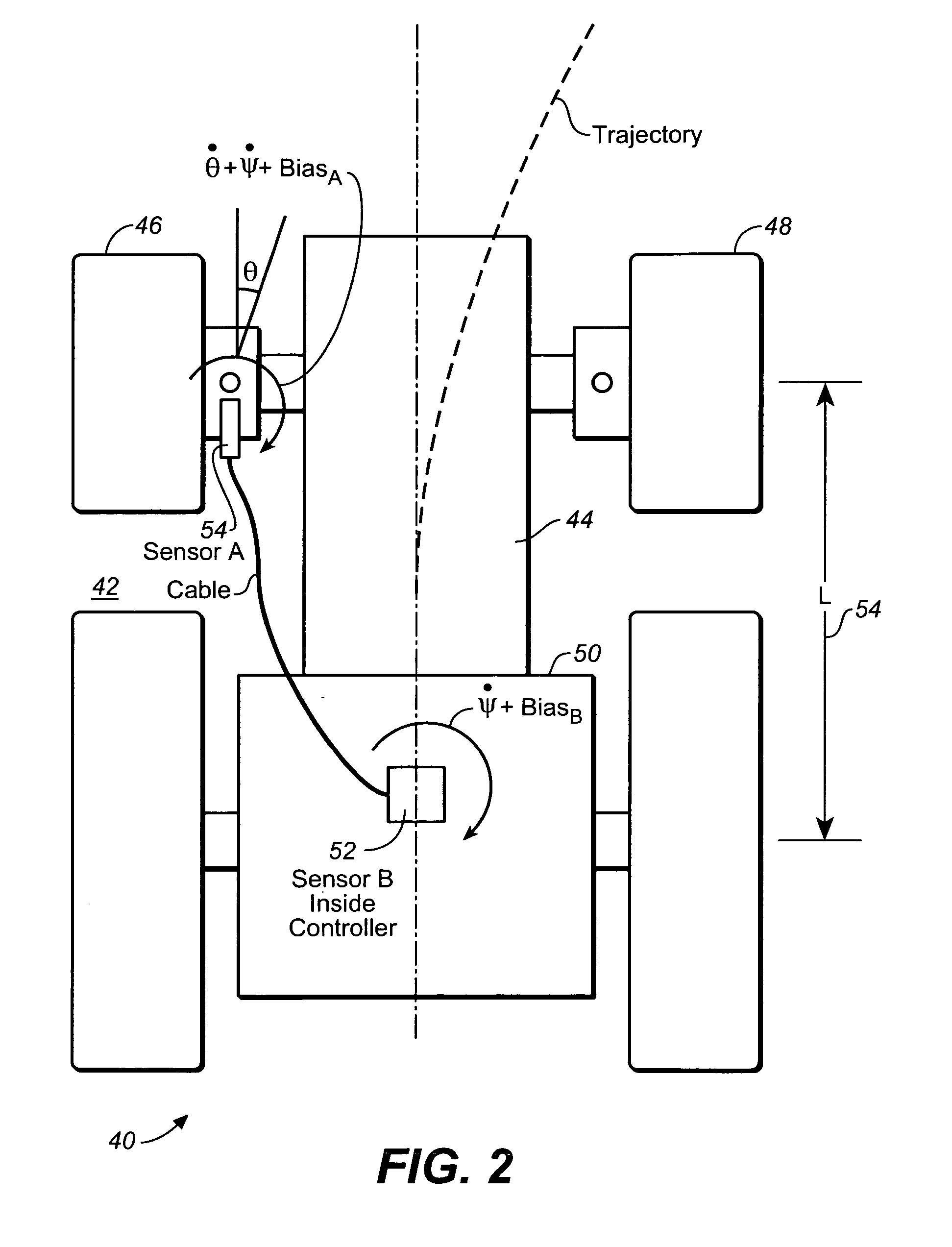 Vehicle gyro based steering assembly angle and angular rate sensor